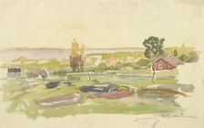 Landscape Study from Bomarsund, 1895. Creator: Victor Westerholm