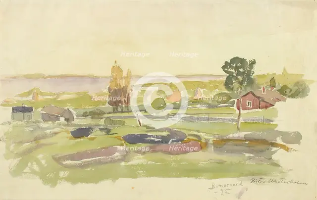 Landscape Study from Bomarsund, 1895. Creator: Victor Westerholm.