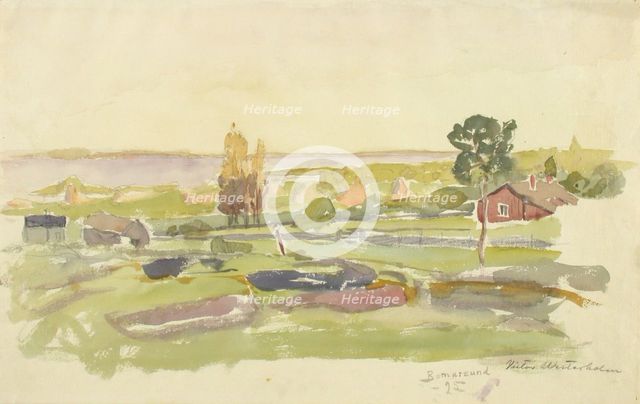 Landscape Study from Bomarsund, 1895. Creator: Victor Westerholm.