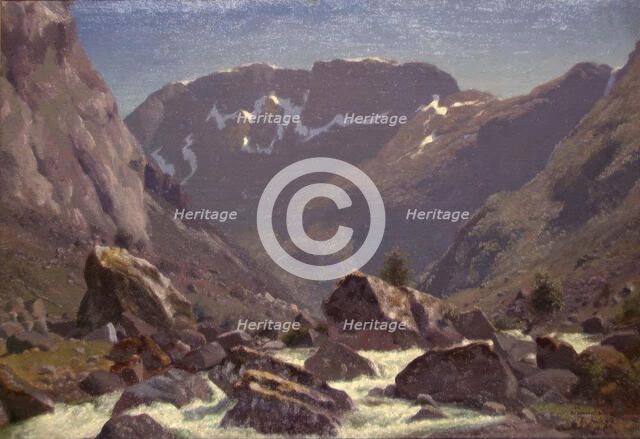 Landscape Study from Simedalen, 1849. Creator: Bernt Lund.