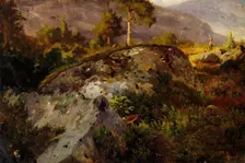 Landscape Study from Vaga, 1846. Creator: Hans Gude
