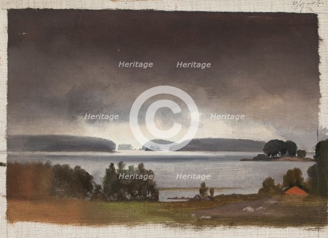 Landscape Study, Haikko in Porvoo, 1862. Creator: Magnus von Wright.