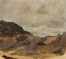 Landscape Study, probably 1830. Creator: Adolph Tidemand