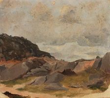 Landscape Study, probably 1830. Creator: Adolph Tidemand