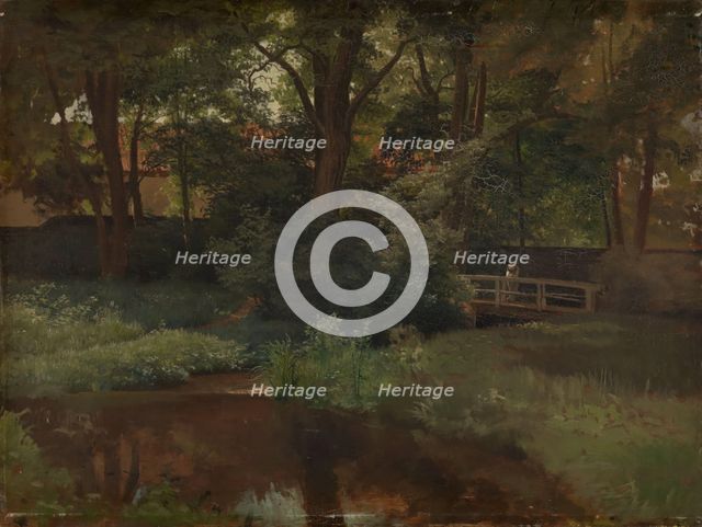 Landscape study, probably 1850s. Creator: Werner Holmberg.
