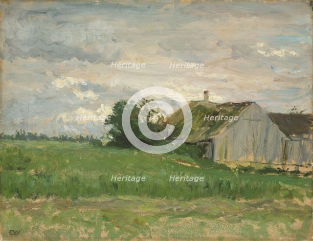 Landscape Study, probably 1879. Creator: Erik Werenskiold.