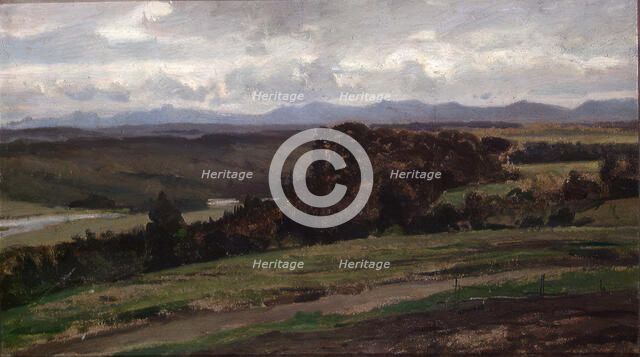 Landscape Study, probably 1880. Creator: Johan Nielssen.