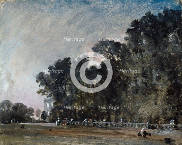 Landscape Study: Scene in a Park, c1823. Creator: John Constable.