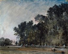 Landscape Study: Scene in a Park, c1823. Creator: John Constable