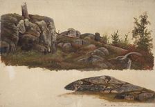 Landscape Study, Ullanlinna in Helsinki, 1864. Creator: Magnus von Wright