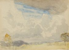 Landscape study with expansive sky, c1875-1944. Creator: George Clausen