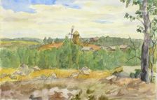 Landscape Study with Windmill. Creator: Maria Wiik