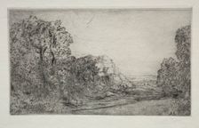 Landscape: Sunrise. Creator: Alphonse Legros (French, 1837-1911)