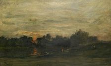 Landscape: Sunset, mid 19th century. Artist: Charles Francois Daubigny