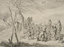 Landscape scene (February). Creator: Nicolaes Berchem