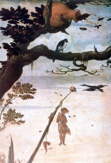 Landscape scene, legend of Saint Christopher c1520-1559. Artist: Jan Mandyn
