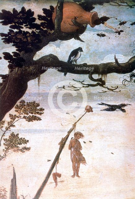 'Landscape scene, legend of Saint Christopher', c1520-1559. Artist: Jan Mandyn