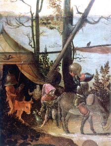 Landscape scene, legend of Saint Christopher c1520-1559. Artist: Jan Mandyn