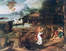 Landscape Scene with Saint Roch c1500-1524. Artist: Joachim Patinir