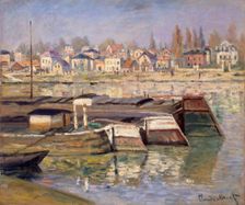 Landscape. Seine at Asnieres, 1873. Creator: Claude Monet