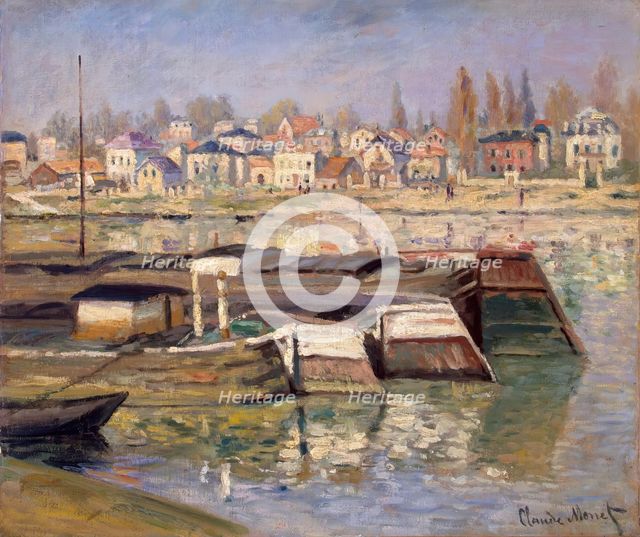 Landscape. Seine at Asnieres, 1873. Creator: Claude Monet.