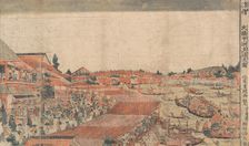 Landscape; Showing Water Festival with Lanterns, late 18th-early 19th century. Creator: Kitao Shigemasa
