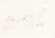 Landscape Sketch with Bridge and Castle. Creator: John Sell Cotman