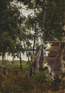 Landscape sketch, Lemström, 1885. Creator: Victor Westerholm