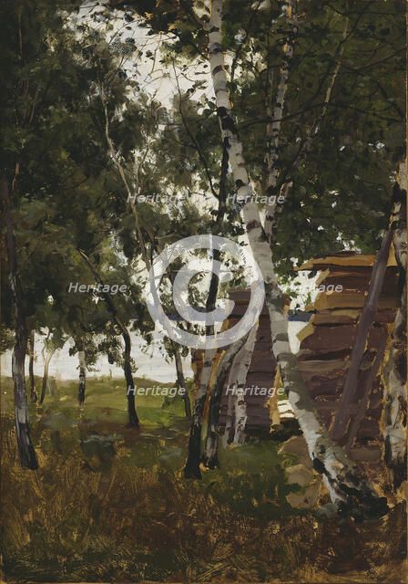 Landscape sketch, Lemström, 1885. Creator: Victor Westerholm.