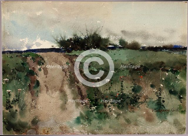 Landscape Sketch, n.d. Creator: De Lancey Gill.