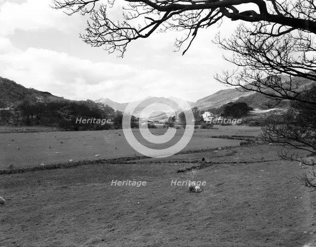 Landscape, Snowdon from Capel Corig, Wales, c1955. Creator: Arthur Charles Kirby Ware.