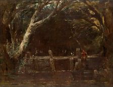 Landscape (The Lock), 1820/25. Creator: John Constable