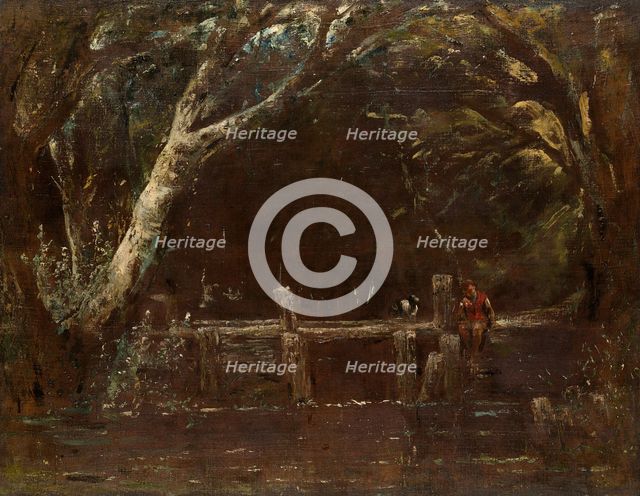 Landscape (The Lock), 1820/25. Creator: John Constable.