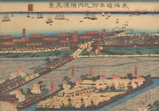 Landscape View at Yokohama (Yokohama fukei), 2nd month, 1860 Creator: Sadahide Utagawa