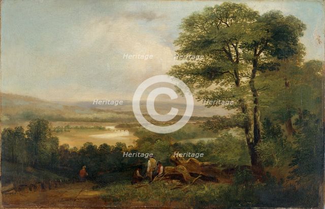 'Landscape: View in Northumberland', 1804-1848. Creator: Thomas Miles Richardson I.