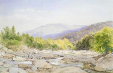 Landscape: View on Catskill Creek, 1867. Creator: John William Hill