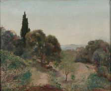 Landscape (Villa Chauve), 1884. Creator: Emile Bastien-Lepage