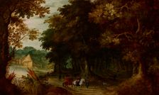 Landscape-Walk through a Forest, 1st quarter of 17th century. Creator: Jasper van der Laanen