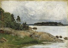 Landscape-Wiasholmen in the Pelling Islands, 1883. Creator: Aukusti Uotila