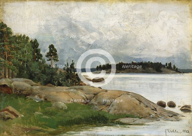 Landscape-Wiasholmen in the Pelling Islands, 1883. Creator: Aukusti Uotila.