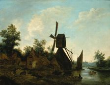 Landscape (Windmill), 17th century. Creator: Unknown
