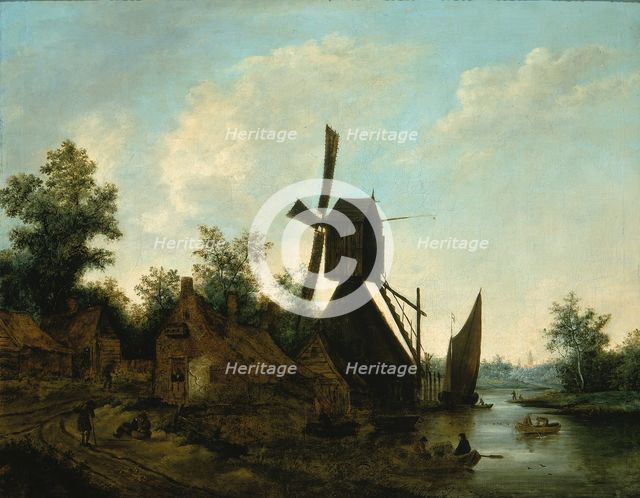 Landscape (Windmill), 17th century. Creator: Unknown.