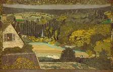 Landscape: Window Overlooking the Woods, 1899. Creator: Edouard Vuillard