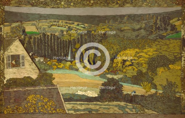 Landscape: Window Overlooking the Woods, 1899. Creator: Edouard Vuillard.