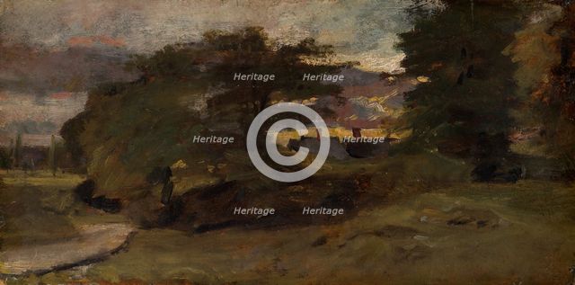 Landscape with Cottages, 1809/10. Creator: John Constable.