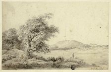 Landscape with Couple and Dog, n.d. Creator: Hendrik Pieter Koekkoek