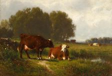 Landscape with Cows, date unknown, c1850-1890. Creator: William Hart