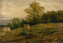 Landscape with Cords of Wood, around 1896. Creator: Ludovit Cordak