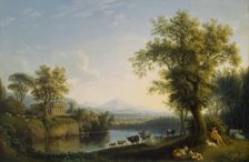 Landscape with Cattle, 1781. Creator: Jacob Philip Hackert