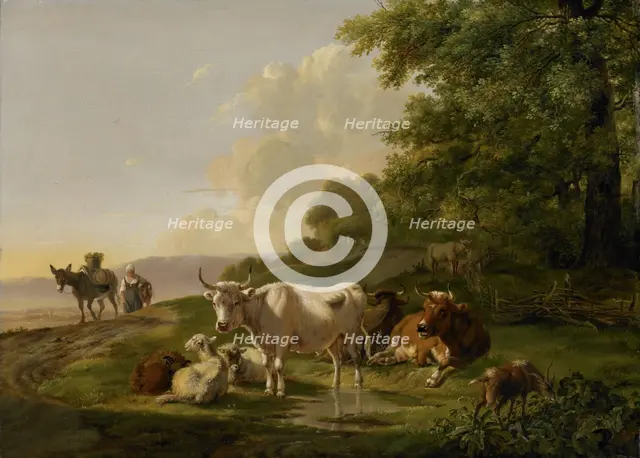 Landscape with Cattle, 1806. Creator: Pieter Gerardus van Os.